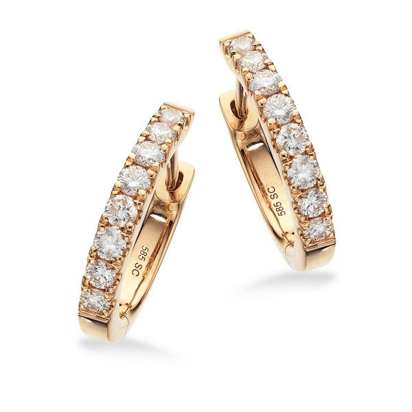 Creoler i 14 kt guld fra Scrouples med 0,50 ct diamanter